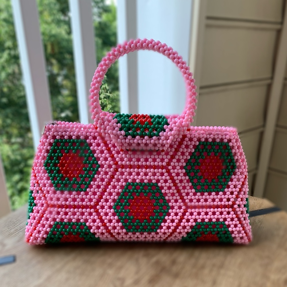 SHEBBAH HANDMADE BEADED HANDBAG